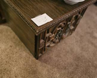 End table and coffee table $25.
00