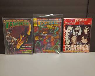 vintage Frankenstein mags