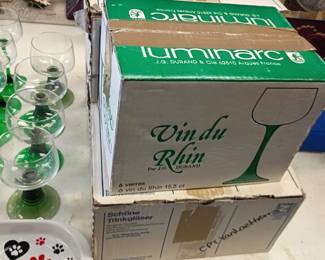 vintage beehive wine glasses 