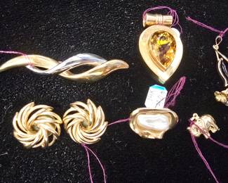 gold earrings and more 