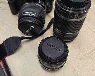 Canon eos Rebel x5i with lenses 