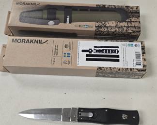 large pocket knife collection. Kershaw, Gerber, Boker, Schrade, Cold Steel, etc etc most are new old stock 