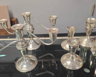 sterling silver weighted candlesticks and more 