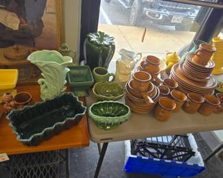 large McCoy pottery collection
