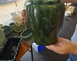 large McCoy pottery collection