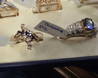 14k gold diamond rings 