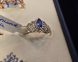 tanzanite diamond ring 