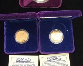 Mexican gold Coins 250 pesos 