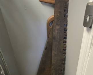  vintage 2 man cross cut saws 