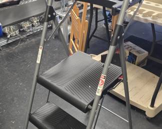 nice collapsible step ladders matching pair 