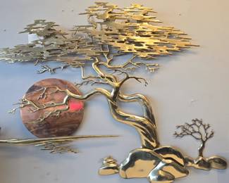 Bijan signed brass large Bonsai 1985 pics dont do it justice awesome piece !