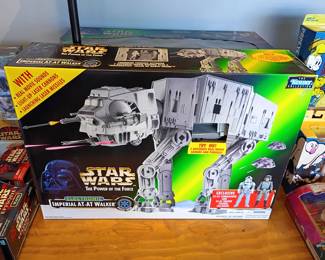 Large collection of vintage starwars still in original box