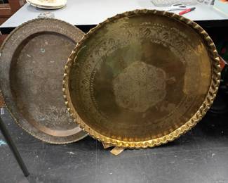 large brass table tops 