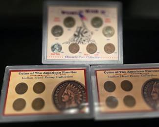 Indian head pennies and wheat pennies 