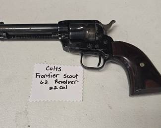 colt frontier scout 62 revolver 22 cal 