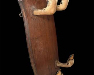 Vintage Deer Hoof Rack
