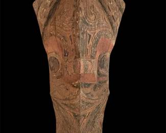 Batak Hand Carved And Painted Singa Singa Tribal Carving