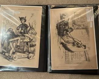Late 1800s Thomas Nast Harpers Bazaar Political Cartoons