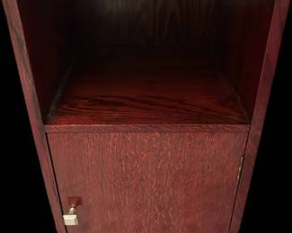 Small Single Door Wood Cabinet