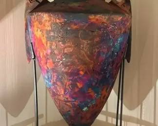 Large Raku Pottery Vessel