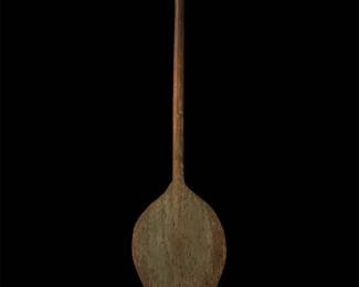 South American Shipibo Wood Canoe Paddle
