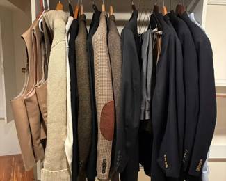 Mens Large Sweaters And Suit Jackets