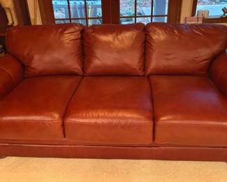 Leather Sleeper Sofa