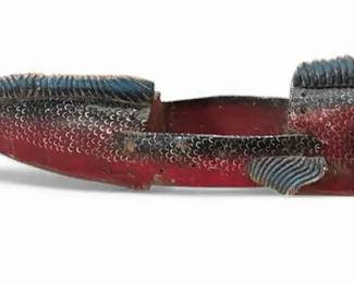 Ceremonial Hand Carved and Painted Fish