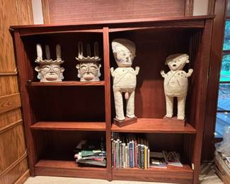 Mission Style Bookcase Contents NOT Included