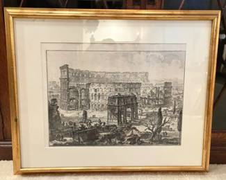 Giovanni Battista Piranesi Views Of Rome Etching With COA