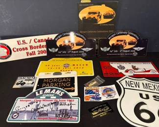 Morgan Sports Club Signs and Other Auto Enthusiast Signage