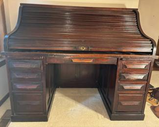 Antique Roll Top Desk