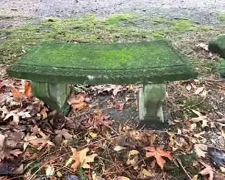 Cement Garden Bench