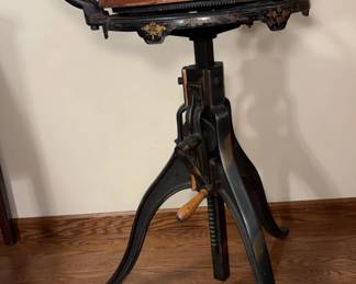 Antique Computing Co Cheese Cutter Wheel and Stand