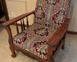 Arts And Crafts Adjustable Arm Chair
