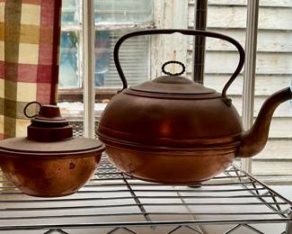 Burner and tea pot for Bradley and Hobart 5 O’Clock team stand 48” tall