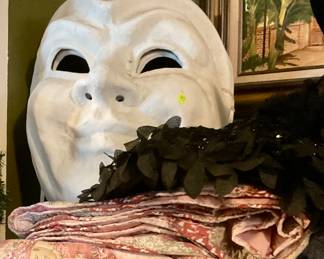 paper mache Mardi Gras mask