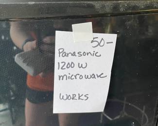 #83	Panasonic 1200w Microwave (works)	 $ 50.00 																												