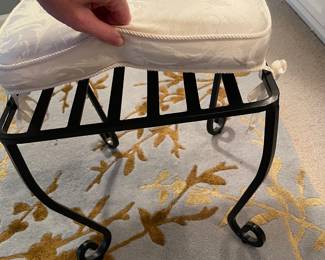 #16	Iron vanity stool w/ cushions	 $ 25.00 																												