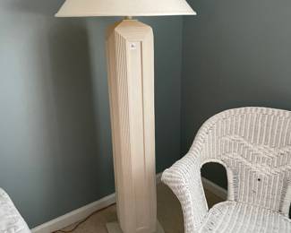 #17	Ceramic Mid Century Floor Lamp - 64" tall	 $ 70.00 																												