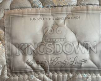 #34	Queen mattress and boxspring on metal frame (YOU MOVE UPSTAIRS)	 $ 20.00 																												