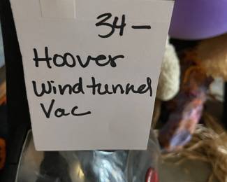 #80	Hoover Wind Tunnel Vac	 $ 34.00 																												