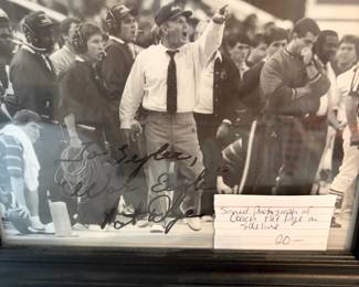 #96	Signed Photograph of Coach Pat Dye, Signed	 $ 20.00 																												