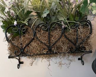 #66	Metal Wall Hanging Black Planter - 16.5 x 6 x 11	 $ 25.00 																												