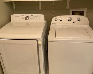 #79	Samsung Dryer Model No. DV40J3000EW/A2 - Whirlpool Washer w/agitator.	 $ 400.00 																												