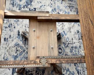 #3	Carved Side Oak Pedestal table 68-48w x 29.5h x 48"w (2x10" leaves)	 $ 50.00 	$50.00																											