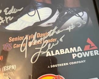#102	Auburn University Tiger Basketball 2003-2004 Signed Season 16 Signatures	 $ 75.00 																												