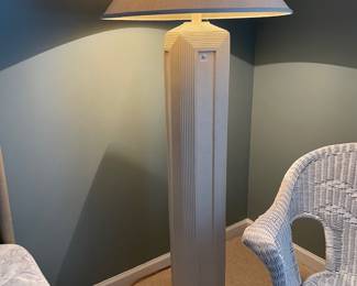 #17	Ceramic Mid Century Floor Lamp - 64" tall	 $ 70.00 																												