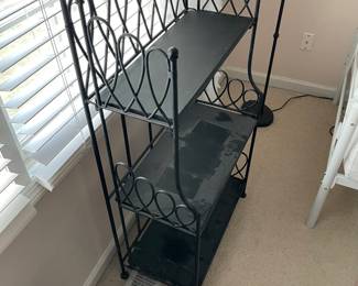 #27	Black Metal 3 Shelf display folding cabinet - 25x13x48	 $ 50.00 																												