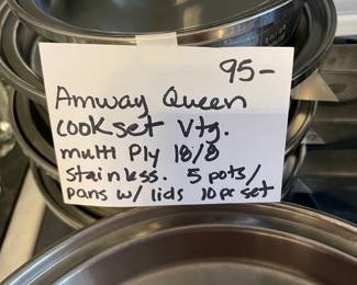 #74	Amway Queen Cook Set - pc set	 $ 95.00 																												